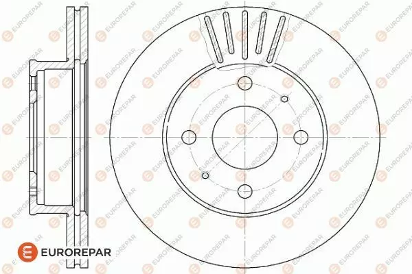 Диск тормозной EUROREPAR 1622809480