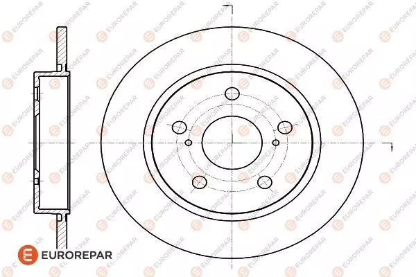 Диск тормозной EUROREPAR 1622809580