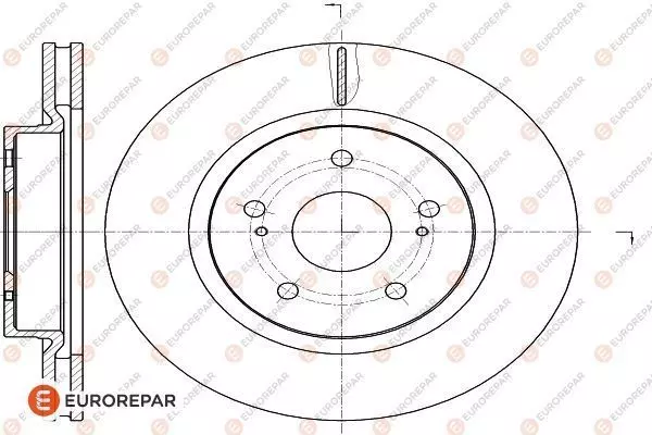 Диск тормозной EUROREPAR 1622811980