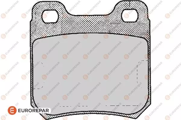 Колодки тормозные дисковые EUROREPAR 1623064480