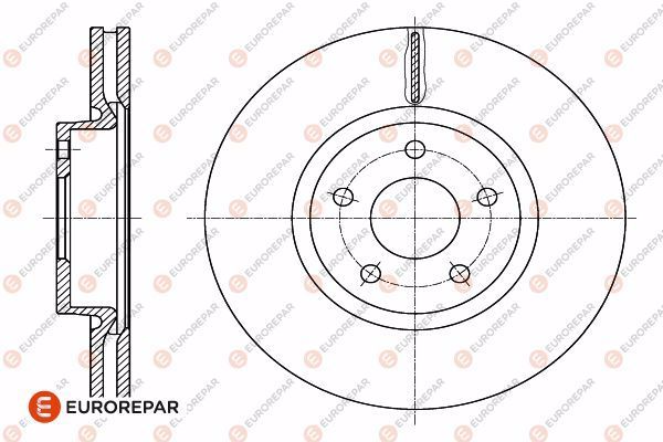 Диск тормозной EUROREPAR 1642754080