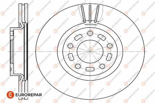 Диск тормозной mazda 3 (bk) 2.0 03 front EUROREPAR 1642760180