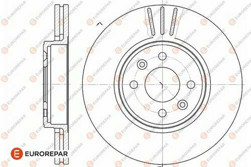 Диск тормозной EUROREPAR 1667854980