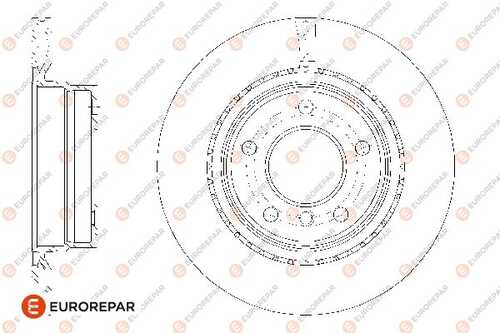 Диск тормозной EUROREPAR 1667856080