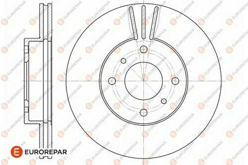 Диск тормозной nissan almera ii 00 primera 96 EUROREPAR 1667858280