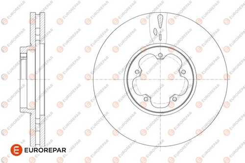 Диск тормозной ford transit 12 front d308 x 33 EUROREPAR 1676010580