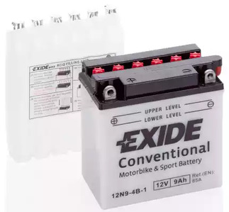 Стартерная аккумуляторная батарея EXIDE 12N9-4B-1