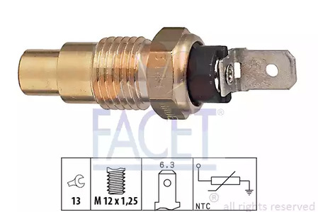 Датчик температуры охлаждающей жидкости FACET 7.3121