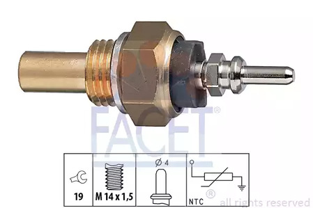 Датчик температуры охлаждающей жидкости FACET 7.3131