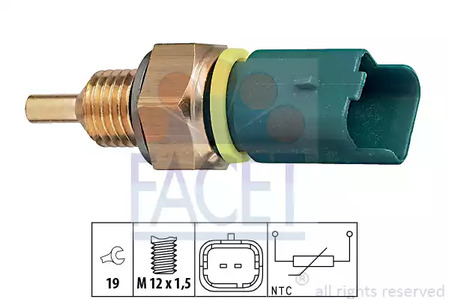 Датчик температуры охлаждающей жидкости FACET 7.3276