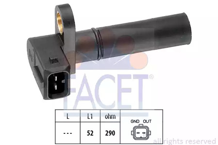 Датчик положения коленвала FACET 9.0035