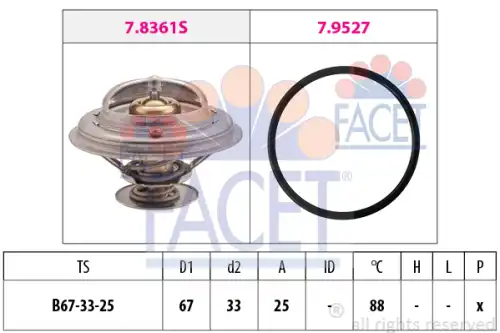 Термостат FACET 7.8361