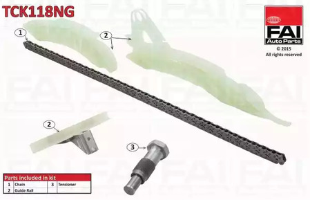 Комплект цепи грм FAI AUTOPARTS TCK118NG
