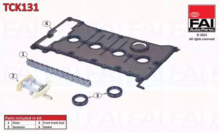 Цепь привода распредвала грм (комплект) FAI AUTOPARTS TCK131