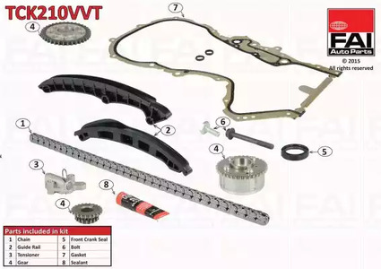Комплект цели привода распредвала FAI AUTOPARTS TCK210VVT