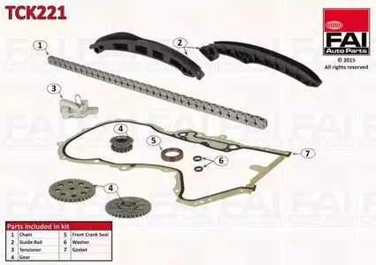 Комплект цели привода распредвала FAI AUTOPARTS TCK221