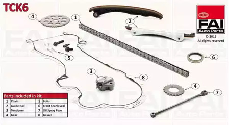 Комплект цепи FAI AUTOPARTS TCK6