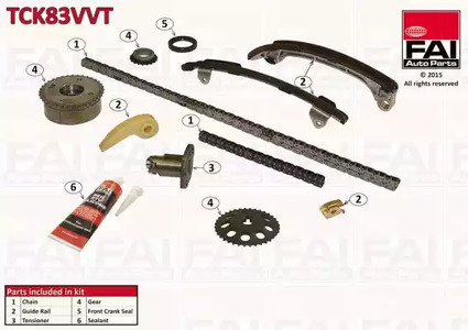 Комплект цели привода распредвала FAI AUTOPARTS TCK83VVT