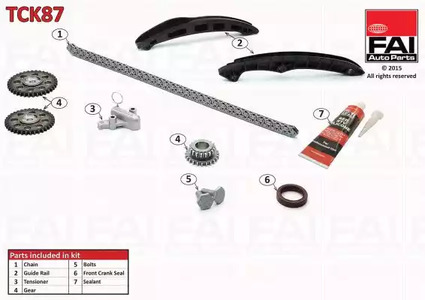 Комплект цепи грм FAI AUTOPARTS TCK87