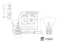 Наконечник рулевой FEBI BILSTEIN 175634