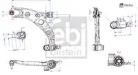 Рычаг подвески FEBI BILSTEIN 186316
