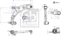 Рычаг подвески FEBI BILSTEIN 186317