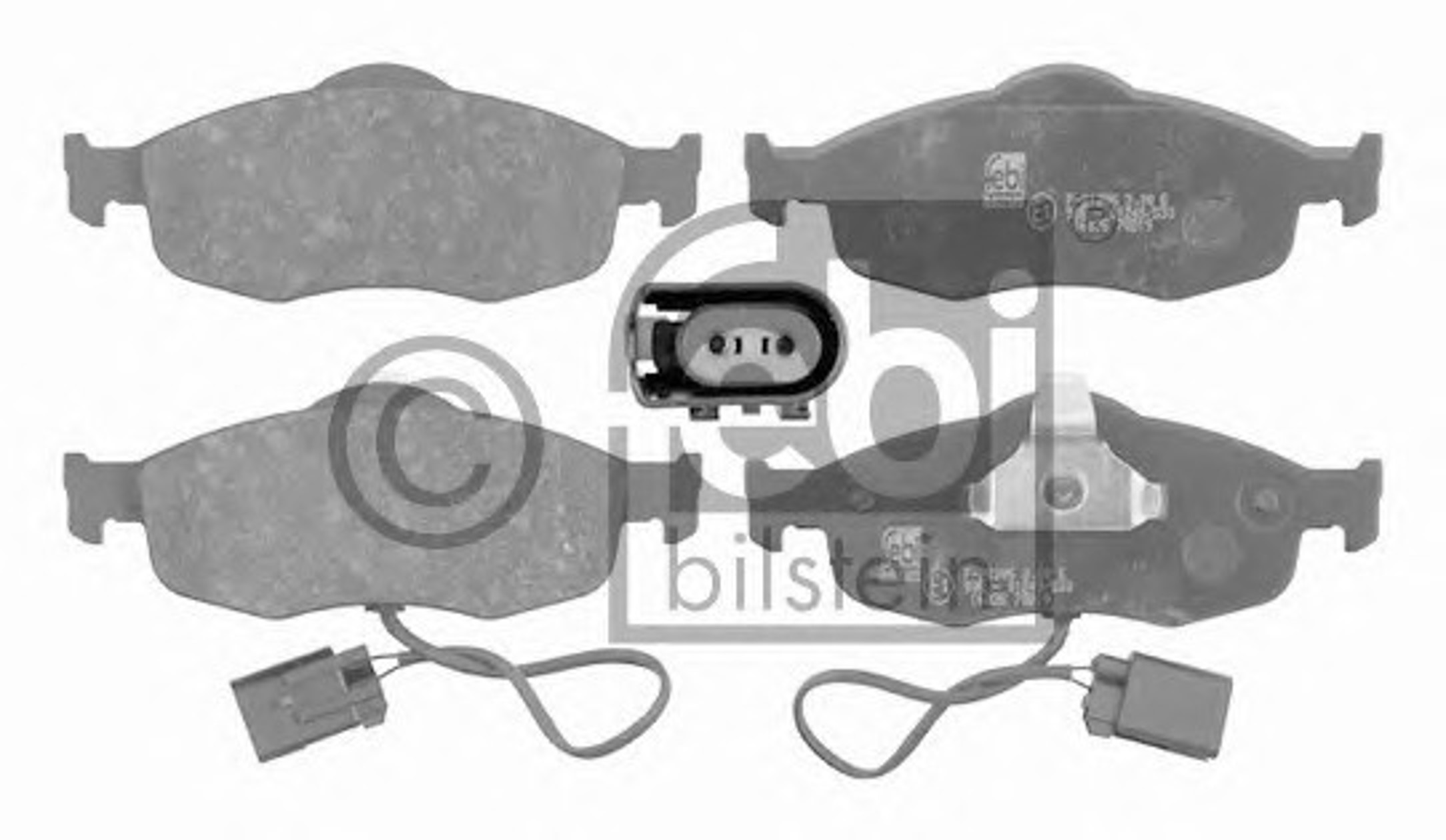 Комплект тормозных колодок дисковый тормоз FEBI BILSTEIN 16035