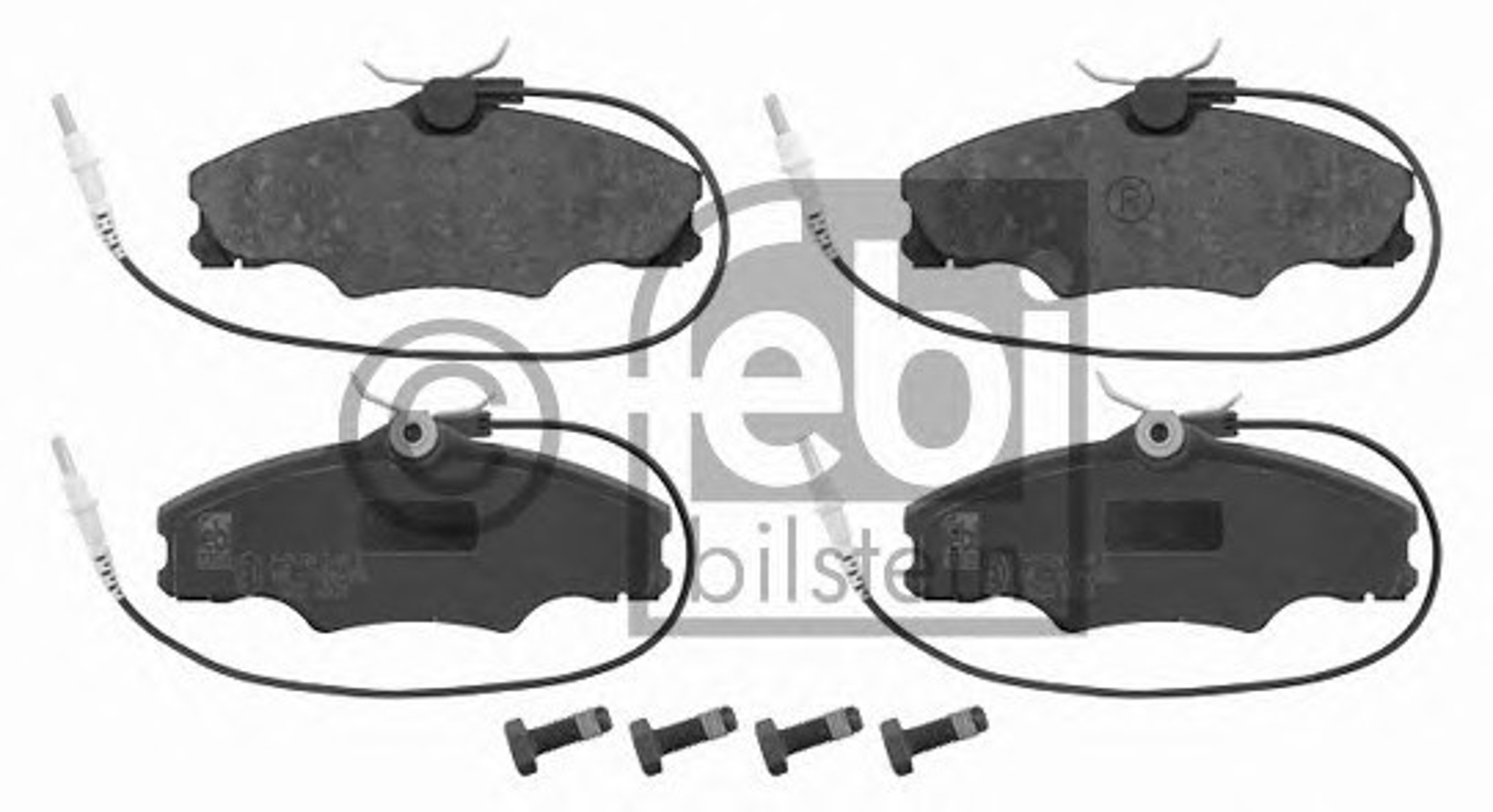 Комплект тормозных колодок дисковый тормоз FEBI BILSTEIN 16221