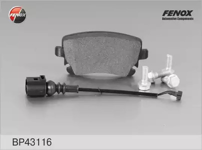 Комплект тормозных колодок дискового тормоза FENOX BP43116