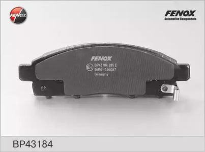 Комплект тормозных колодок дискового тормоз FENOX BP43184