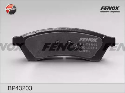 Колодки тормозные дисковые FENOX BP43203