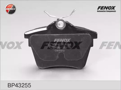 Комплект тормозных колодок дискового тормоза FENOX BP43255
