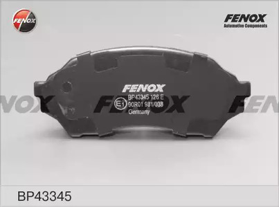 Комплект тормозных колодок дискового тормоза FENOX BP43345