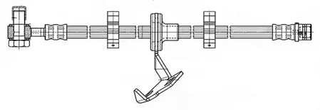 Шланг тормозной FERODO FHY2302