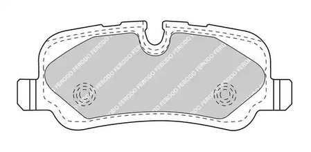 Колодки тормозные дисковые FERODO FDB4432