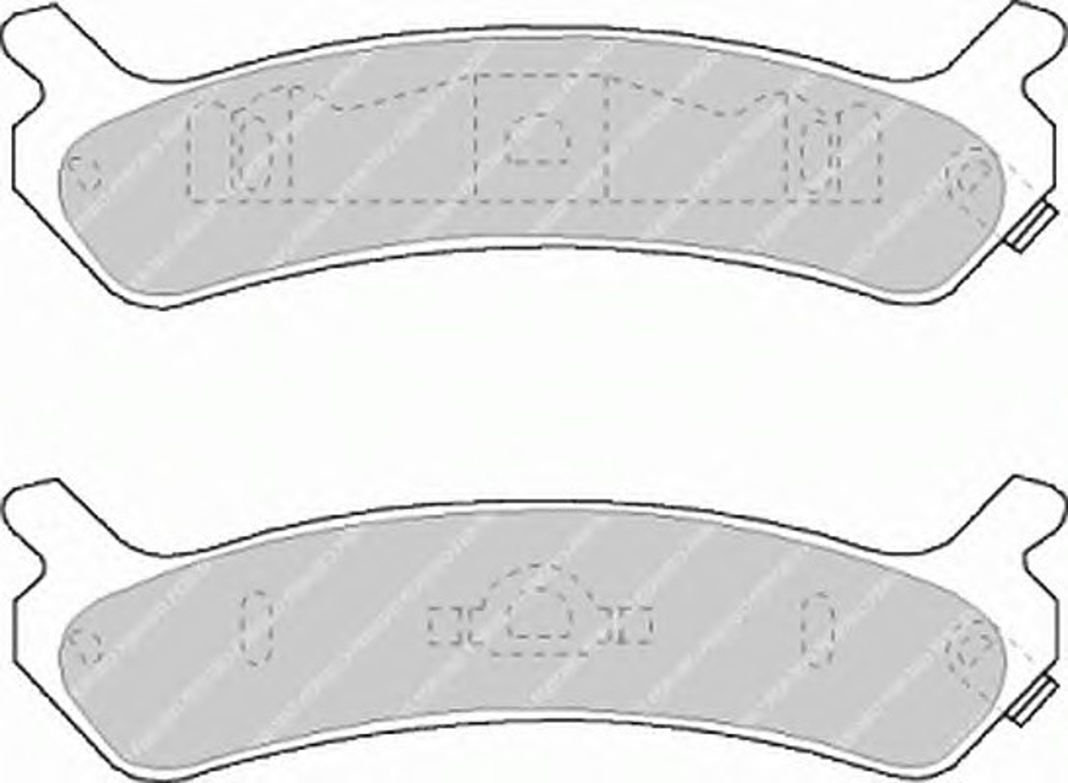 Колодки тормозные дисковые FERODO FDB1033