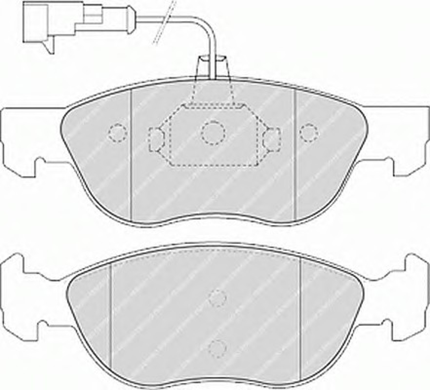 Колодки тормозные дисковые FERODO FDB1137
