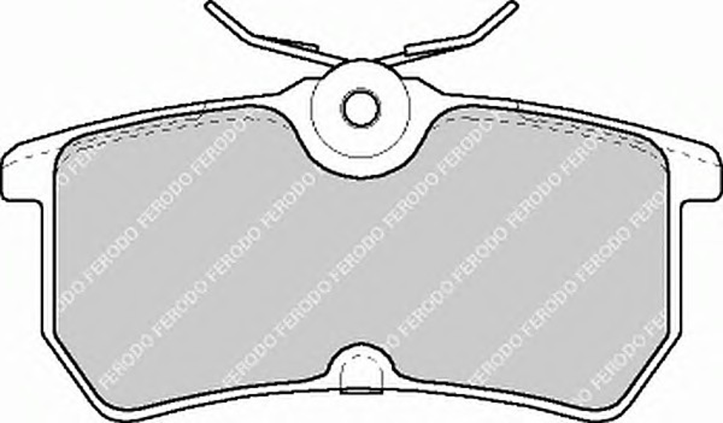 Колодки тормозные дисковые FERODO FDB1319B