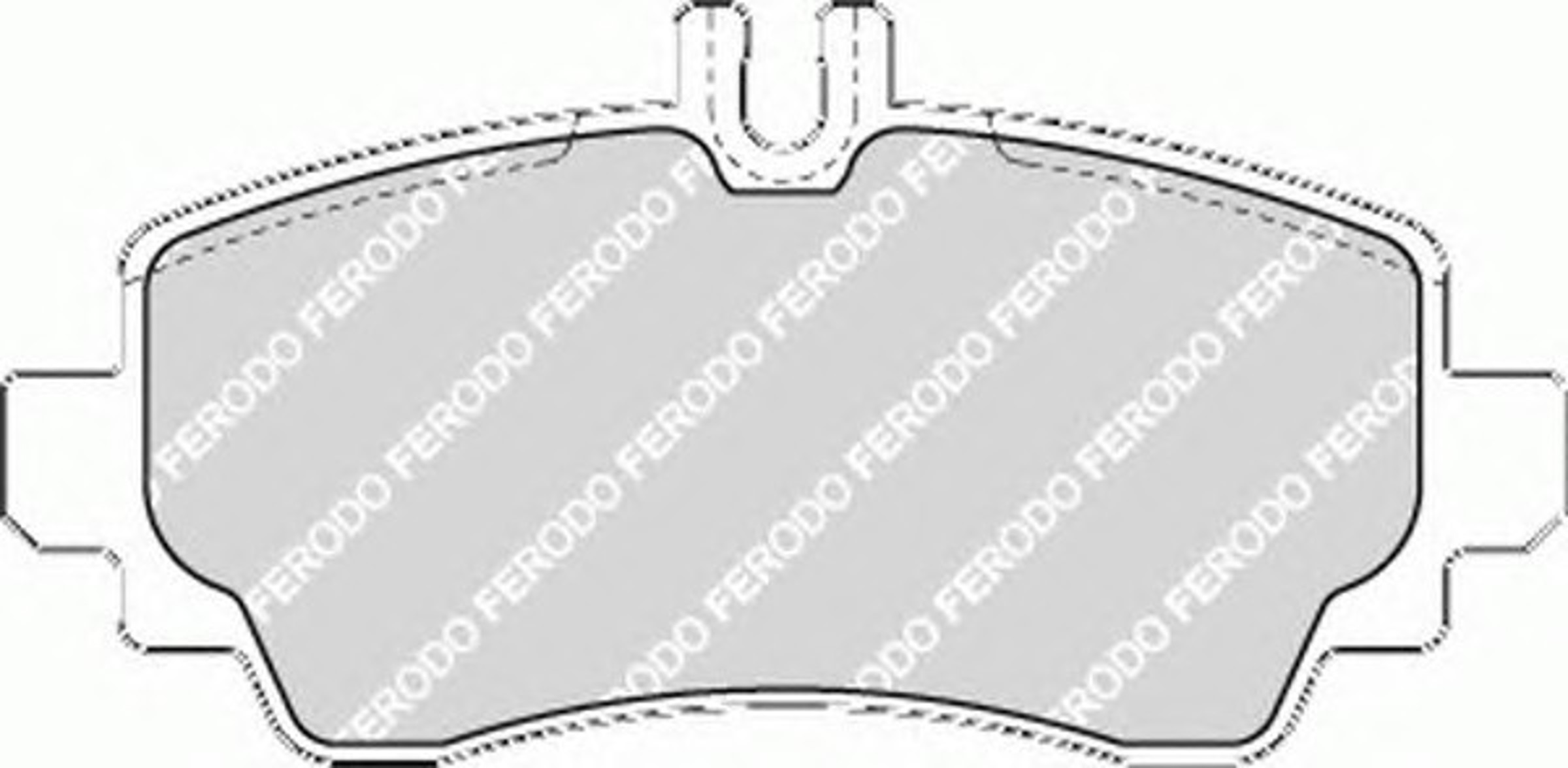 Колодки тормозные дисковые FERODO FDB1357