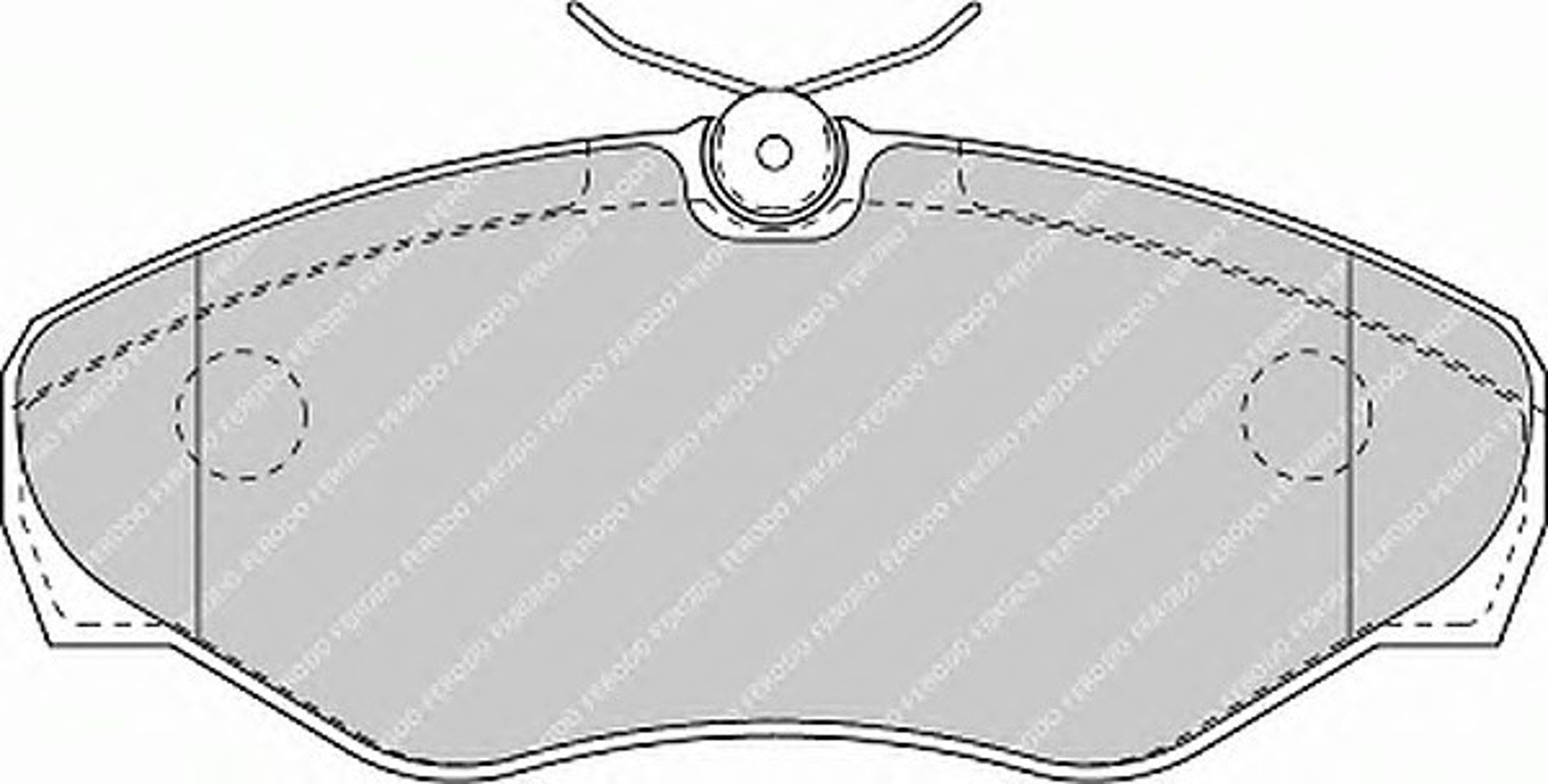 Колодки тормозные дисковые FERODO FDB1515