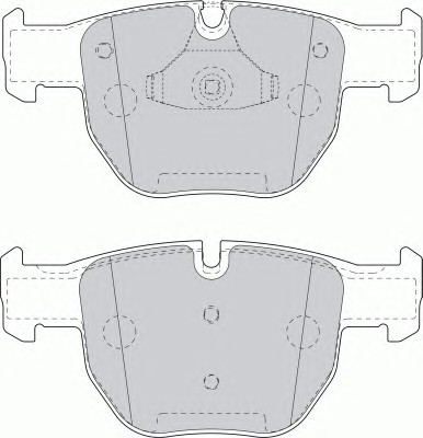 Комплект тормозных колодок дискового тормоз premier eco friction FERODO FDB1597