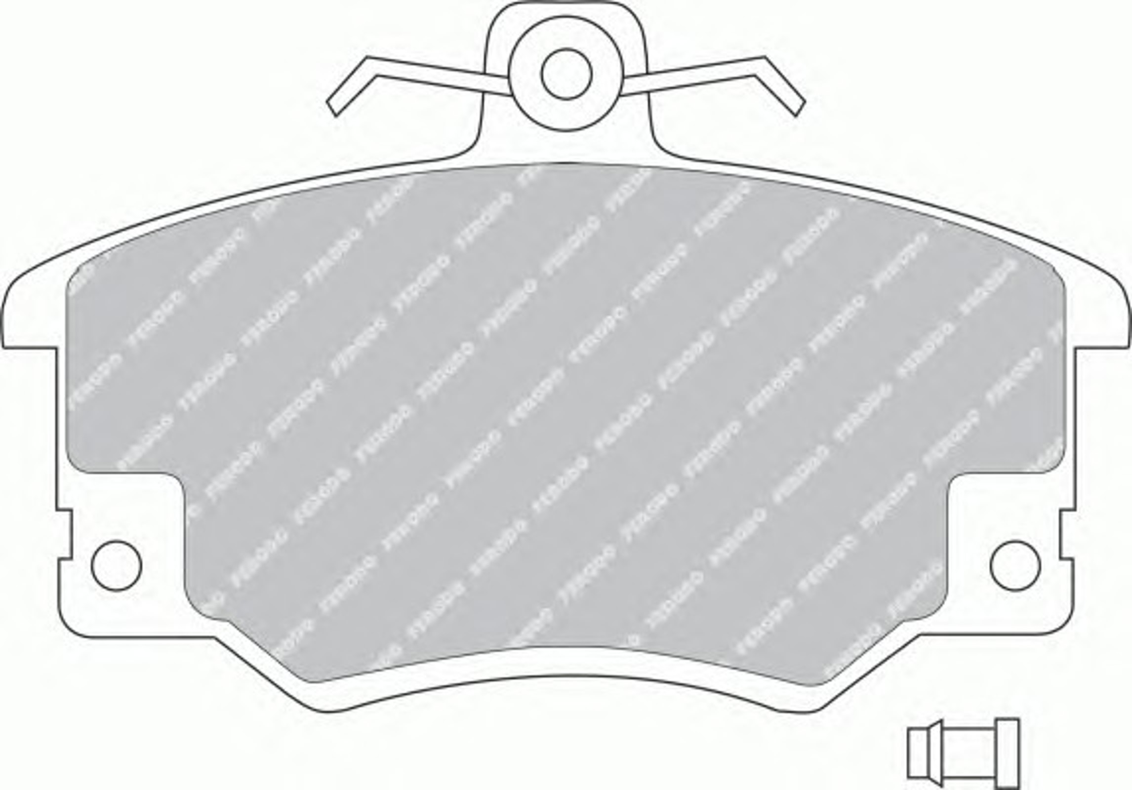 Колодки тормозные дисковые FERODO FDB370B