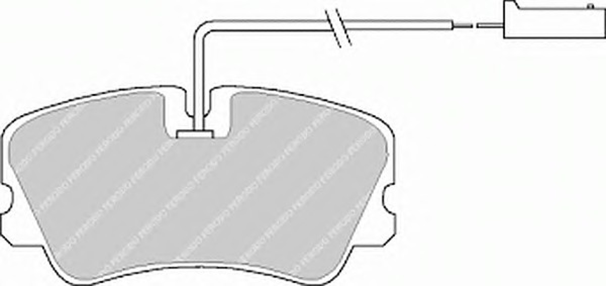 Колодки тормозные дисковые FERODO FDB727
