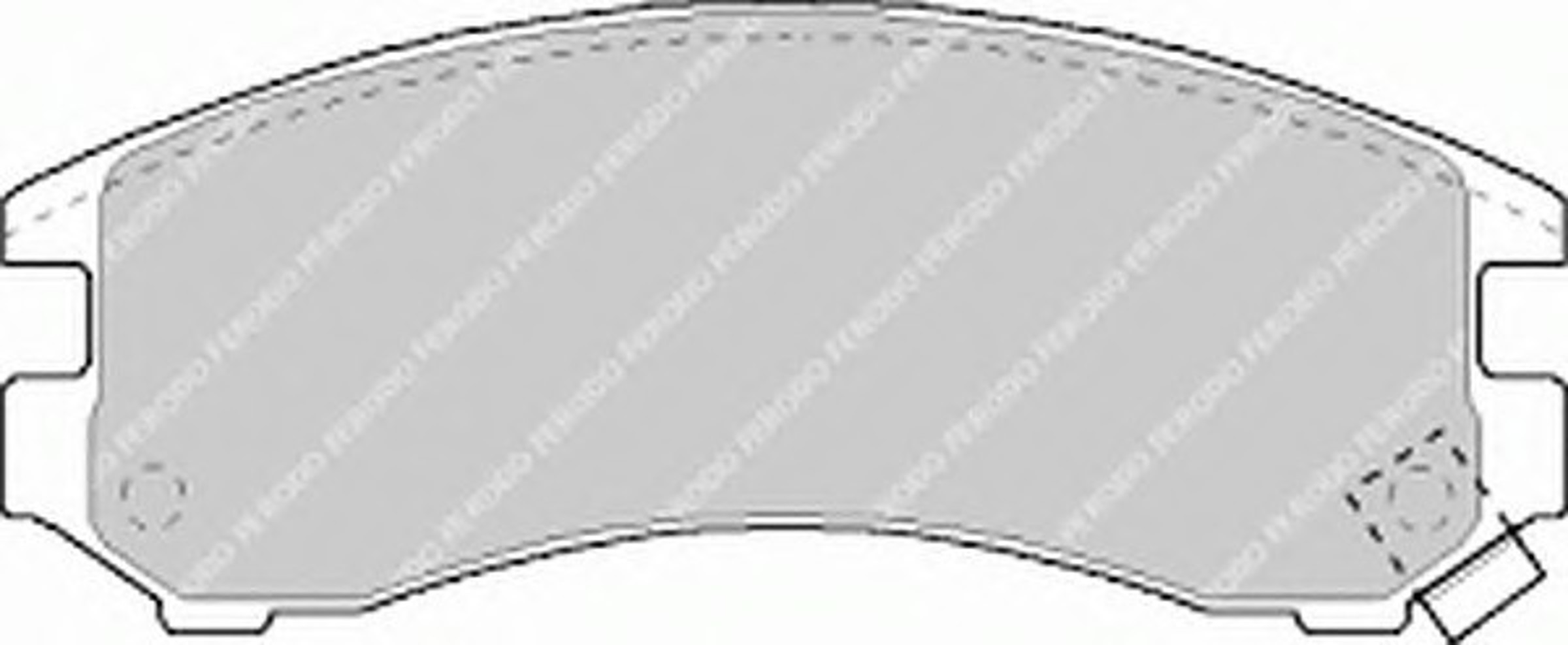 Колодки тормозные дисковые FERODO FDB780