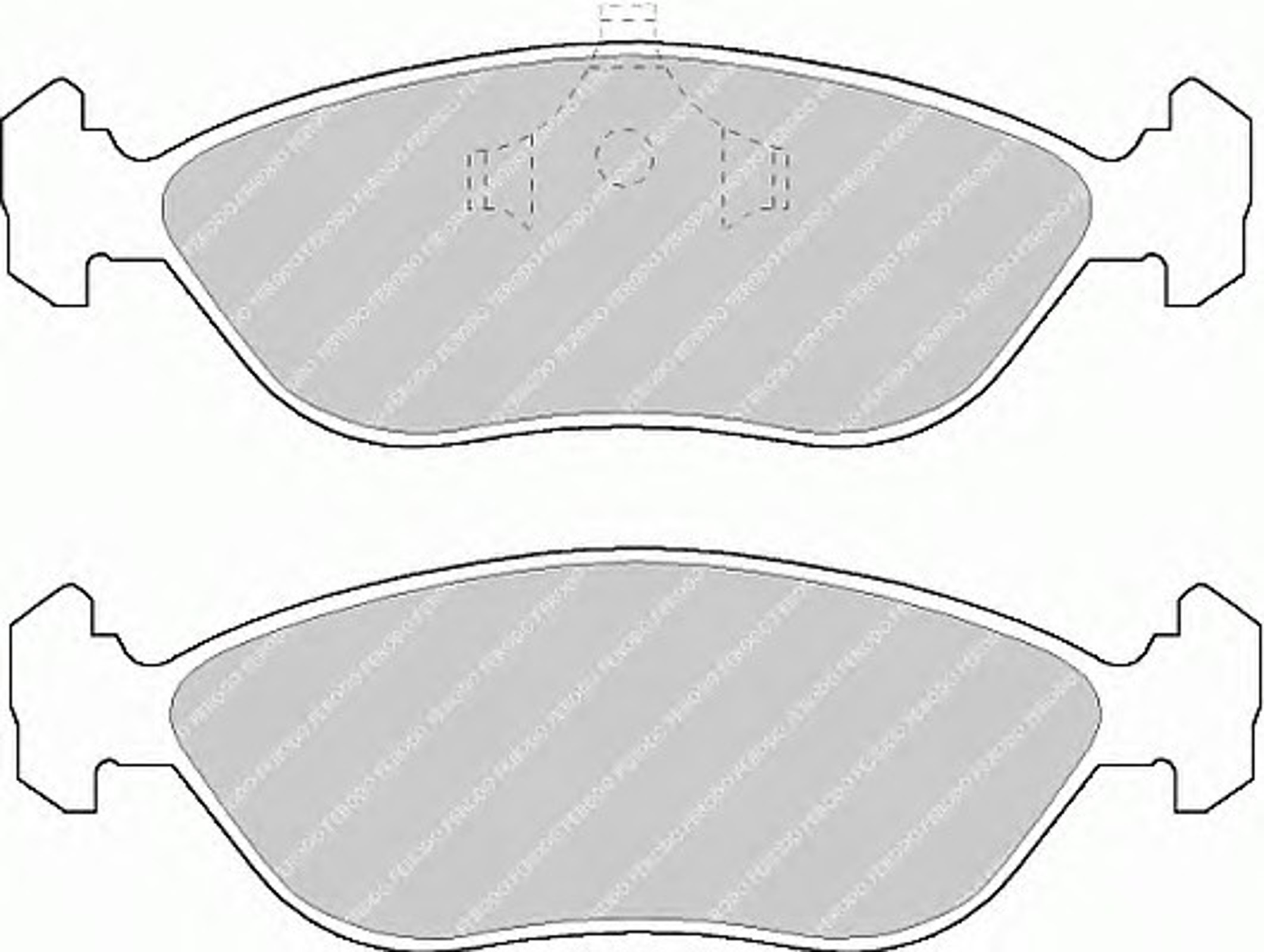 Колодки тормозные дисковые FERODO FDB897