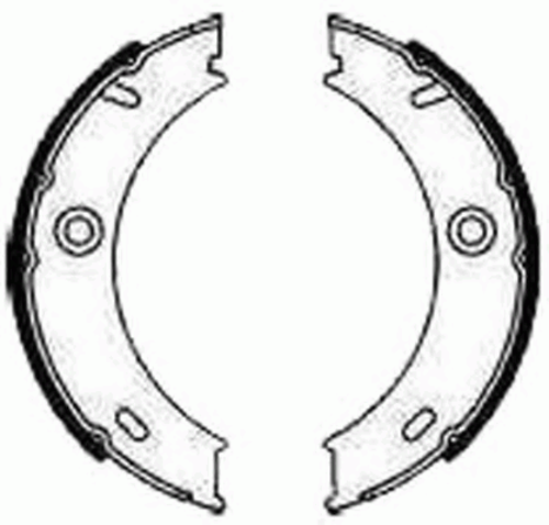 Колодки барабанные ручника FERODO FSB625