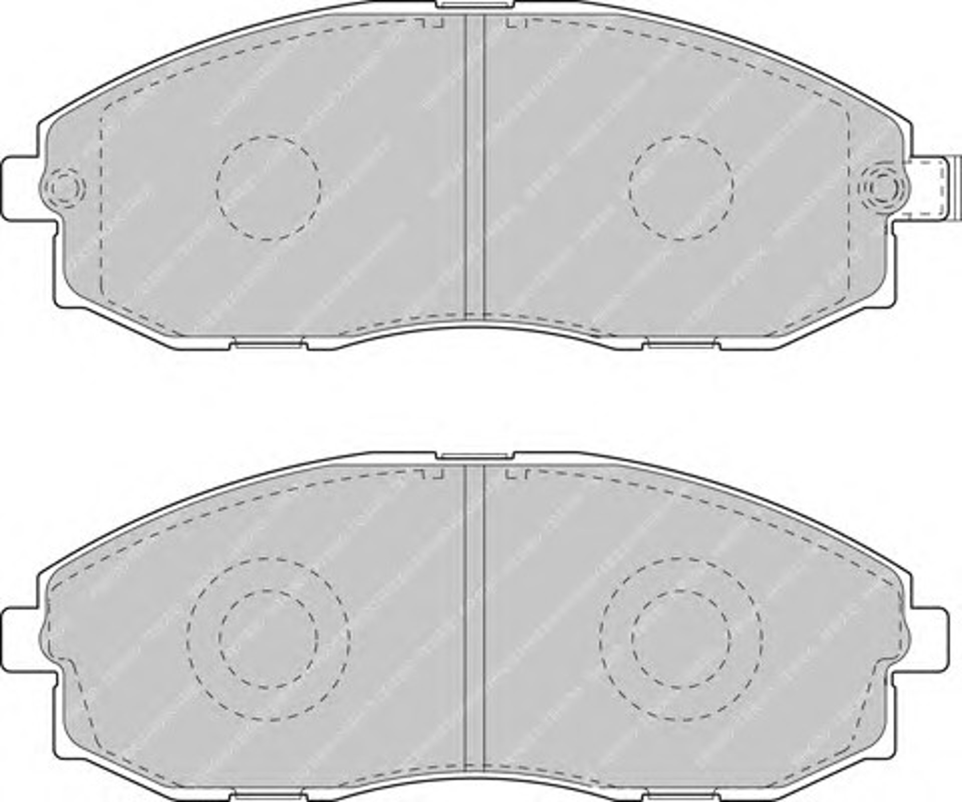 Колодки тормозные дисковые FERODO FVR1498