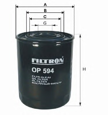 Масляный фильтр FILTRON OP 594/2