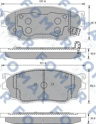 Тормозные колодки FOMAR FRICTION FO 903381