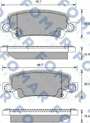 Тормозные колодки FOMAR FRICTION FO 914181